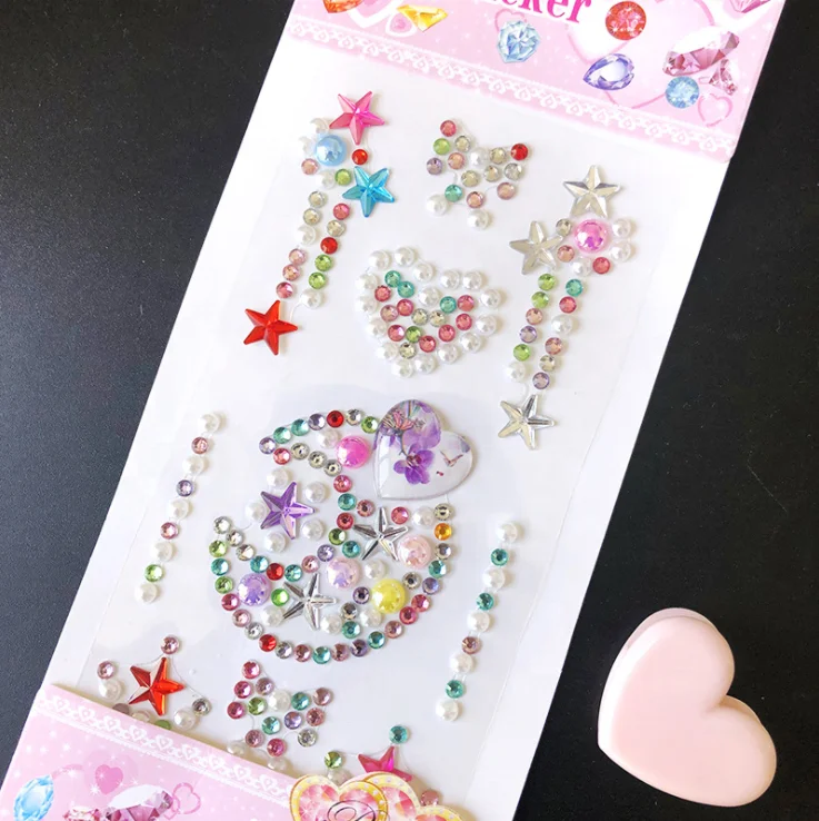 Crystal Acrylic Diamond Stickers Stage Decoration Girl Creative Diy Stickers
