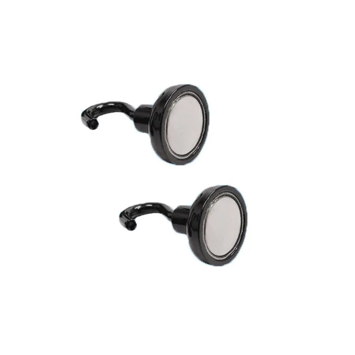 Black Color Powerful 40LB Neodymium Heavy Duty Neodymium Magnetic Hooks