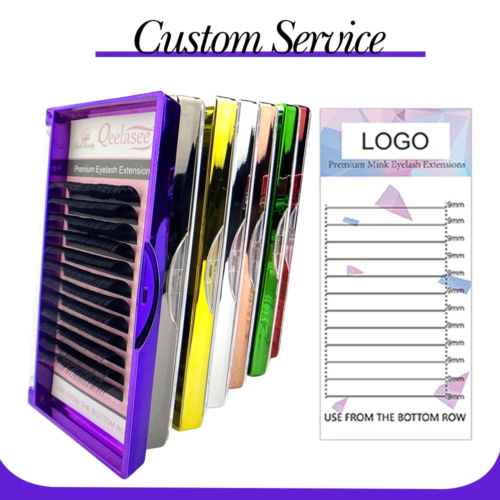 Индивидуальные Накладные ресницы Qeelasee оптом, товары для наращивания ресниц, поставщик накладных ресниц из искусственной норки 25 мм