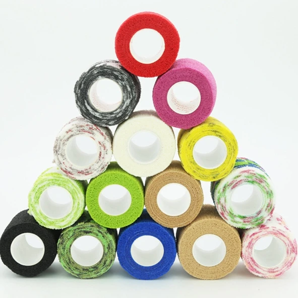 
high quality cheap price cohesive adhesive elastic bandage colored sports 