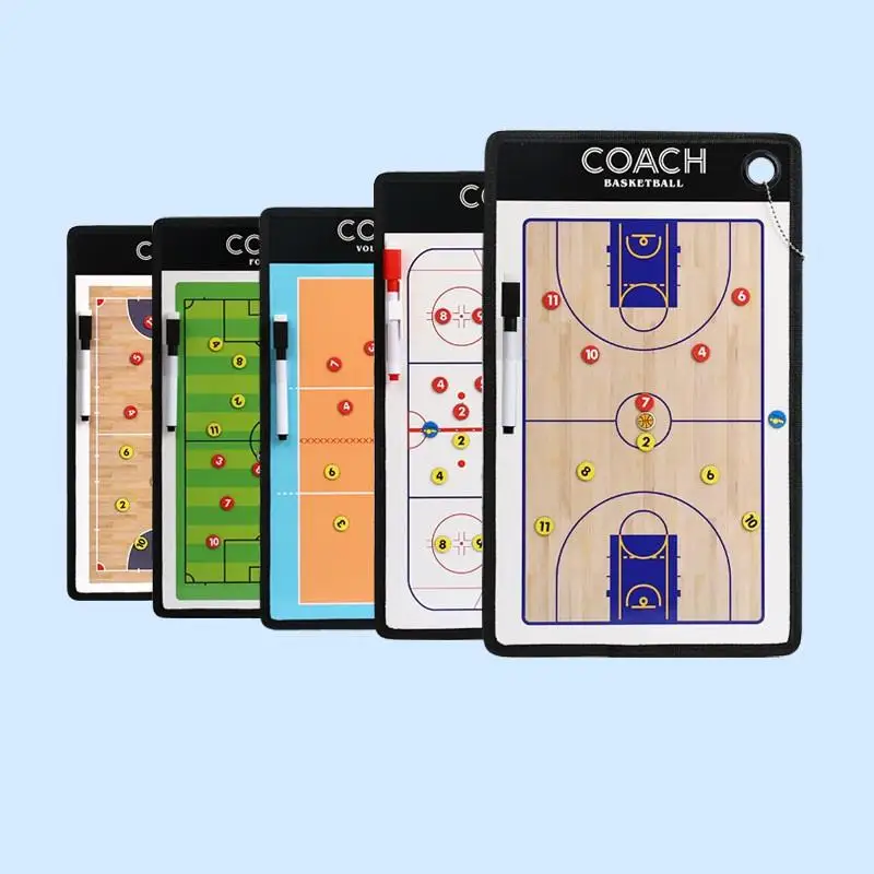GX Portable Football Tactical Board Professional Basketball Coach Magnetic Tactics Board for Volleyball Hockey Training Board