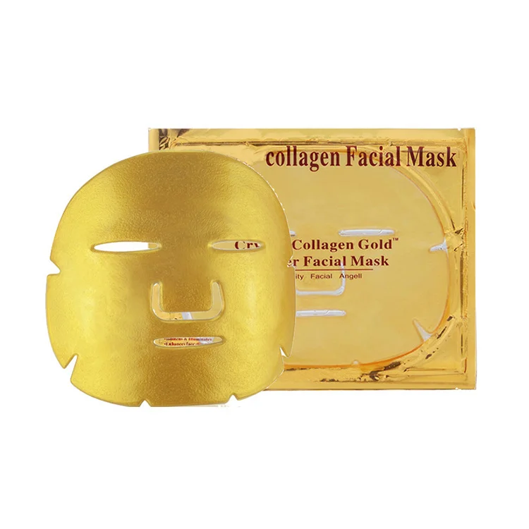 Korea Beauty Private Label Whitening Nourishing Face Care 24 k Gold Collagen Facial Mask