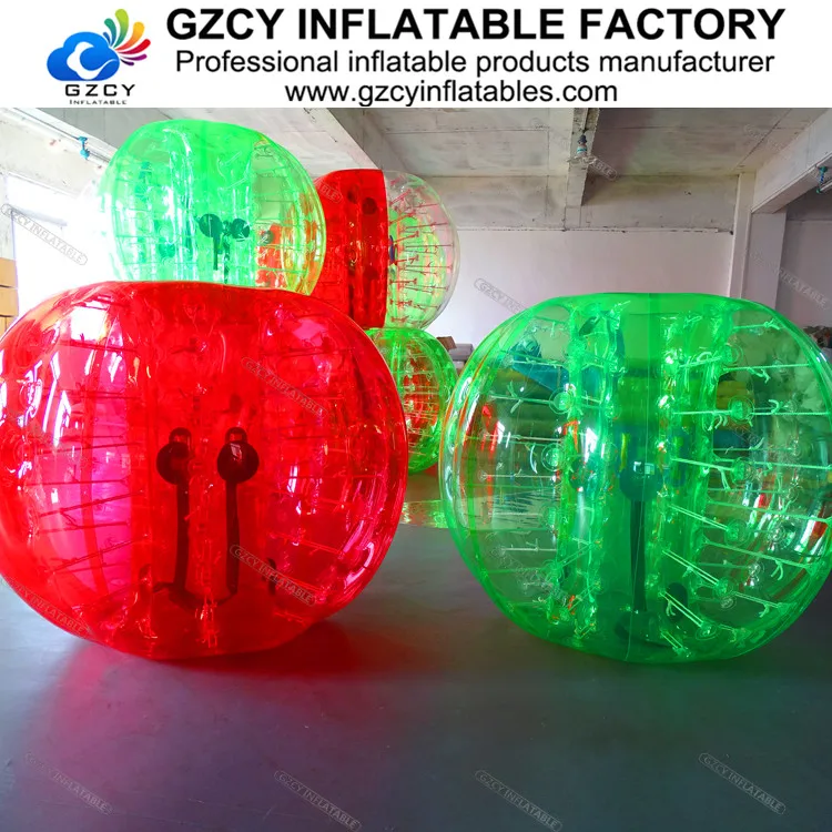 Funny adult body bumper ball suit inflatable bubble football soccer ball on sale