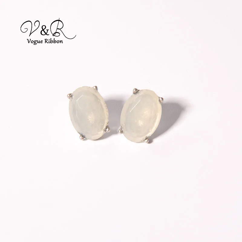 V&R Jewelry xupe 3 Pairsset Gioielli Faux Sea Shell Gemstone Drusy Effected Assorted Cute Basic Earring Set