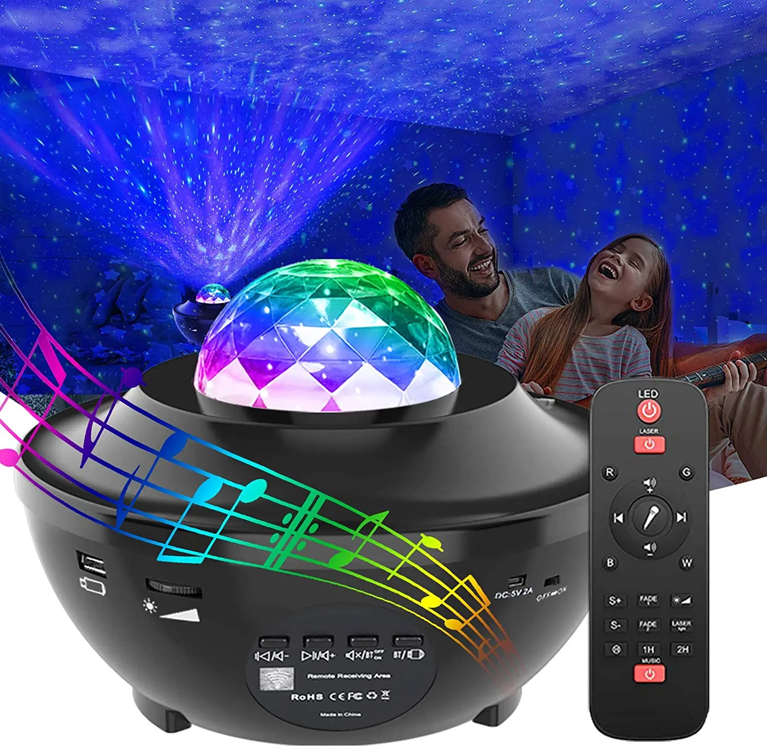 
 Wholesale New Night Lights Laser Projector Lamp Projection Speaker BT Music Starry Mini Star Projector Wifi Smart Galaxy Project  