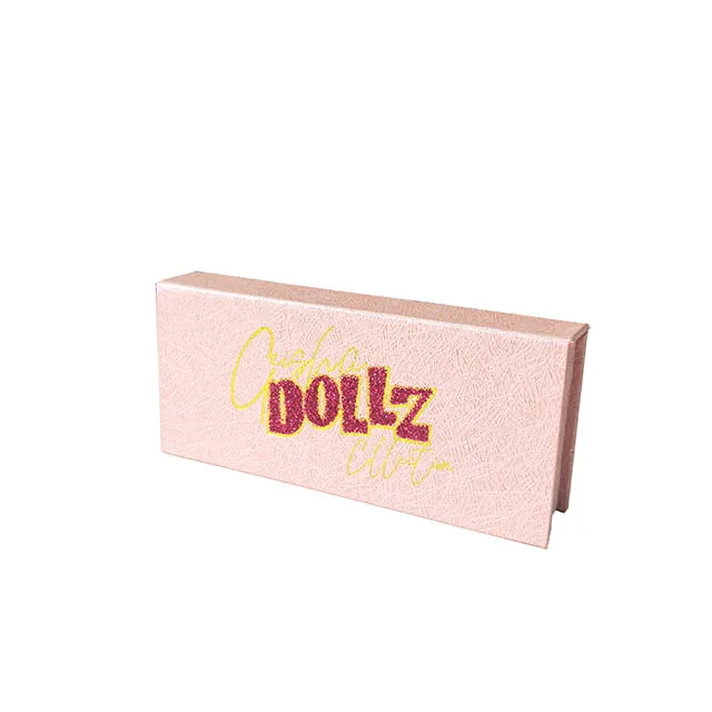 
Роскошная коробка розового цвета с блестками на заказ, коробки для блеска для ресниц и губ, футляр для ресниц, Подарочная бумажная коробка, роскошная упаковка под заказ, минимальный заказ 