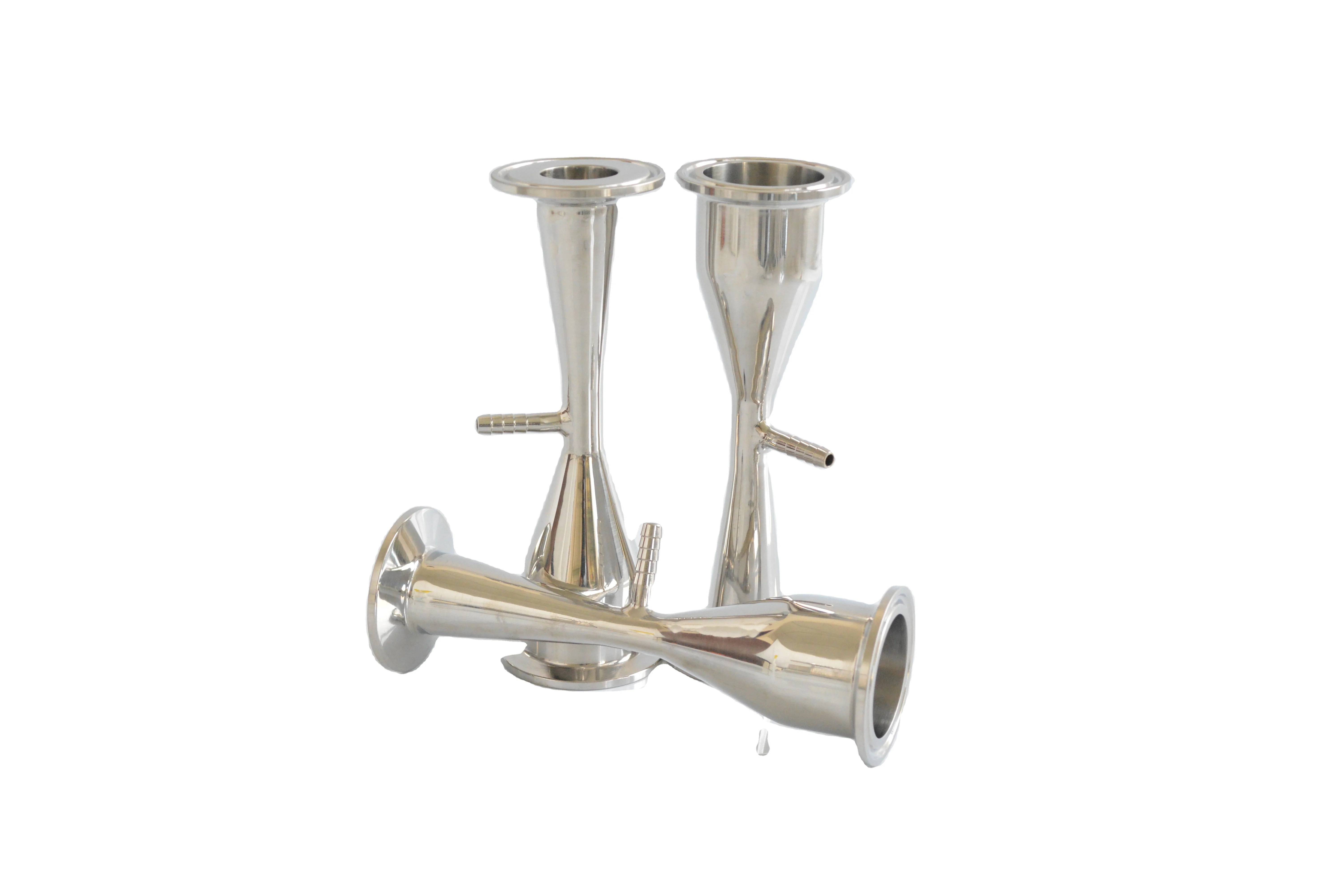 Food Grade Stainless Steel SS316L Sanitary Venturi Injector For Gas into Liquid