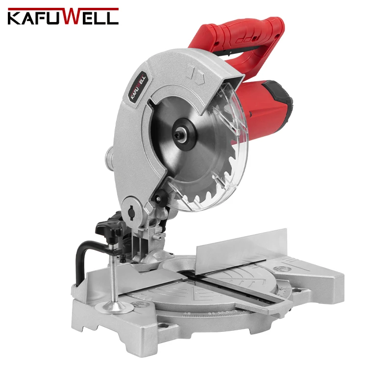 KAFUWELL PA5448 Electric Miter Saw Portable Lightweight Laser Positioning Cutting Band Saw Wood Cutting Mitre Saw