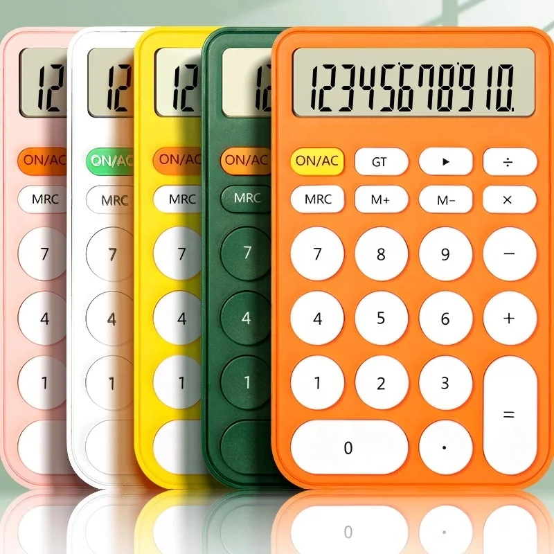 Factory Sale 12 Digits Calculator Learning Calculators Large LCD For Home Office Students Festival Gifts