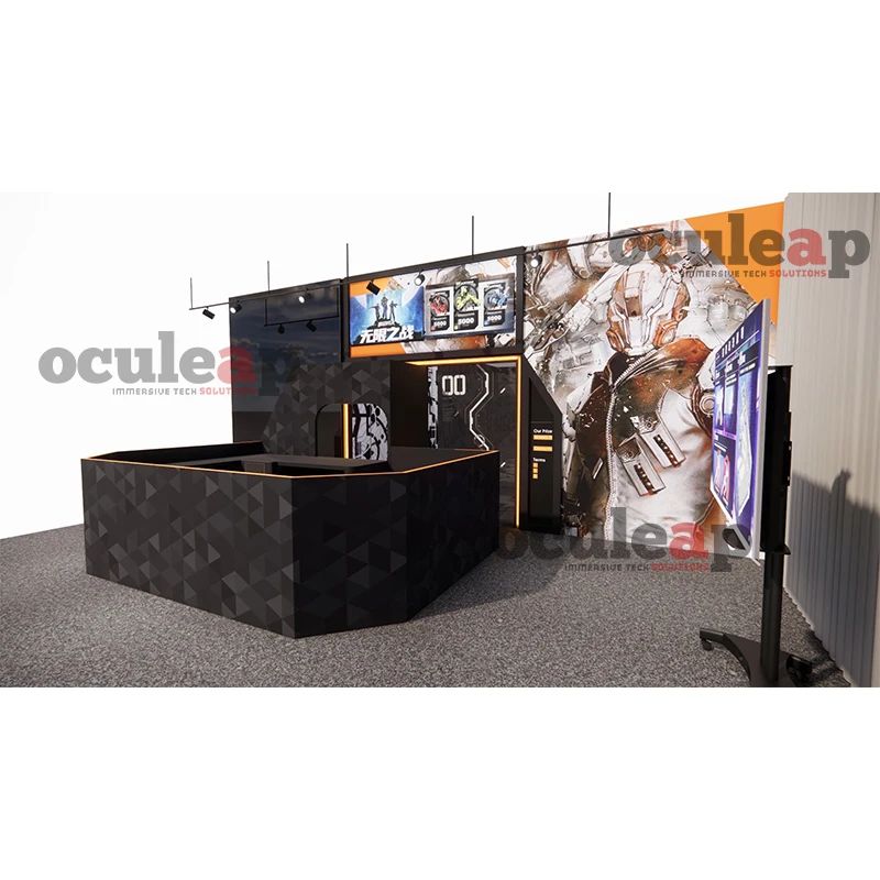 VR Game Machine Shooting Simulator Virtual reality Arena Multiplayer battle platform 7D 9D 12D Multi person shooting equipment