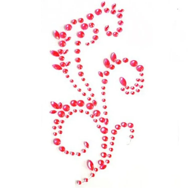 Clear Flourish adhesive Crystal Rhinestone stickers for Scrapbook Notebook Paper Cards Diy