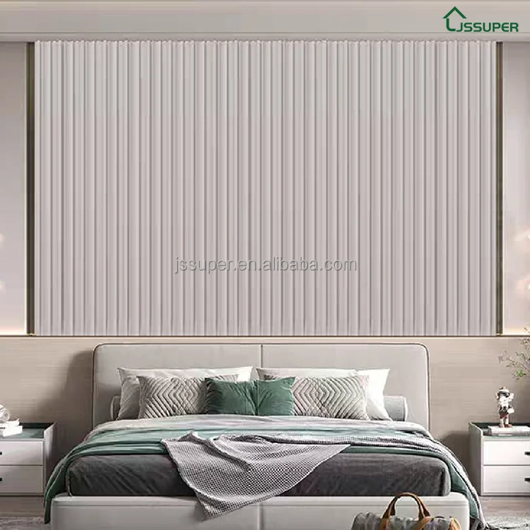 Wall Panel Manufacturer High Quality Multi Color Flutted WPC 3D Wall Panel With Pvc Coated For Interior Decor