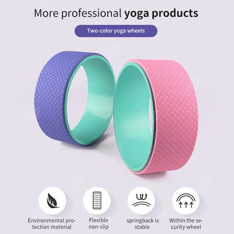 Fitness Back Training Slimming Waist Shape Ring Circle Yoga Pilates Wheel