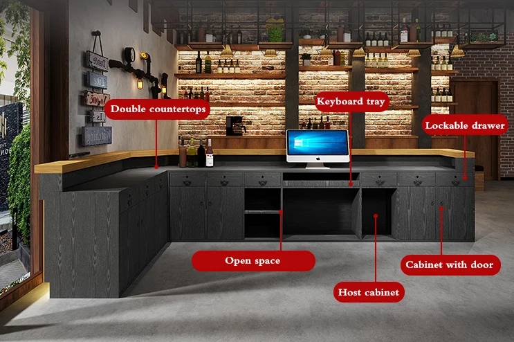 Restaurant coffee shop bar counter design house luxury hotel marble bar counter