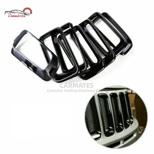 CARMATES Brand new Radiator Grille Trim Ring Kit 68192204AA for Jeep Compass 2011 2012 2013 2014 2015 2016