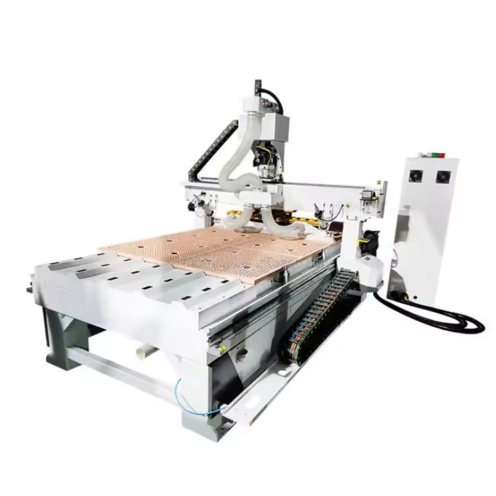 Cabinet Production Line Furniture Making 1530 2040 Automatic Loading And Unloading Table ATC CNCRouter Machine Wood Routers ATC