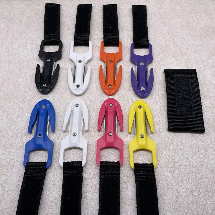 Ceramic blade line cutter water sports rescue knife with line cutter all colors options