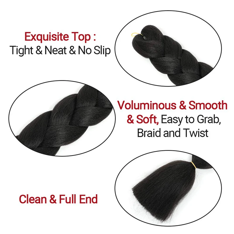 
jumbo hair 400g pre stretch two tone super jumbo braid hair attachment braids x pression hair extension 