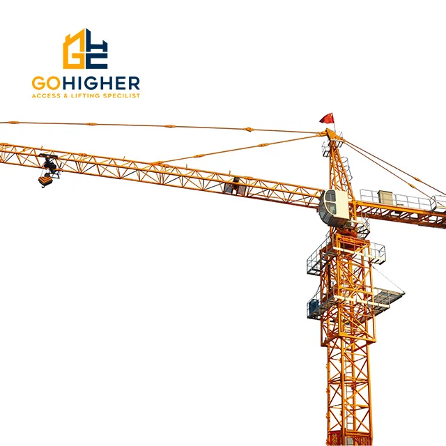 construction machine 6 ton 8/10t topless tower crane for sale used topless manufacture in stock selling tower cra 40m