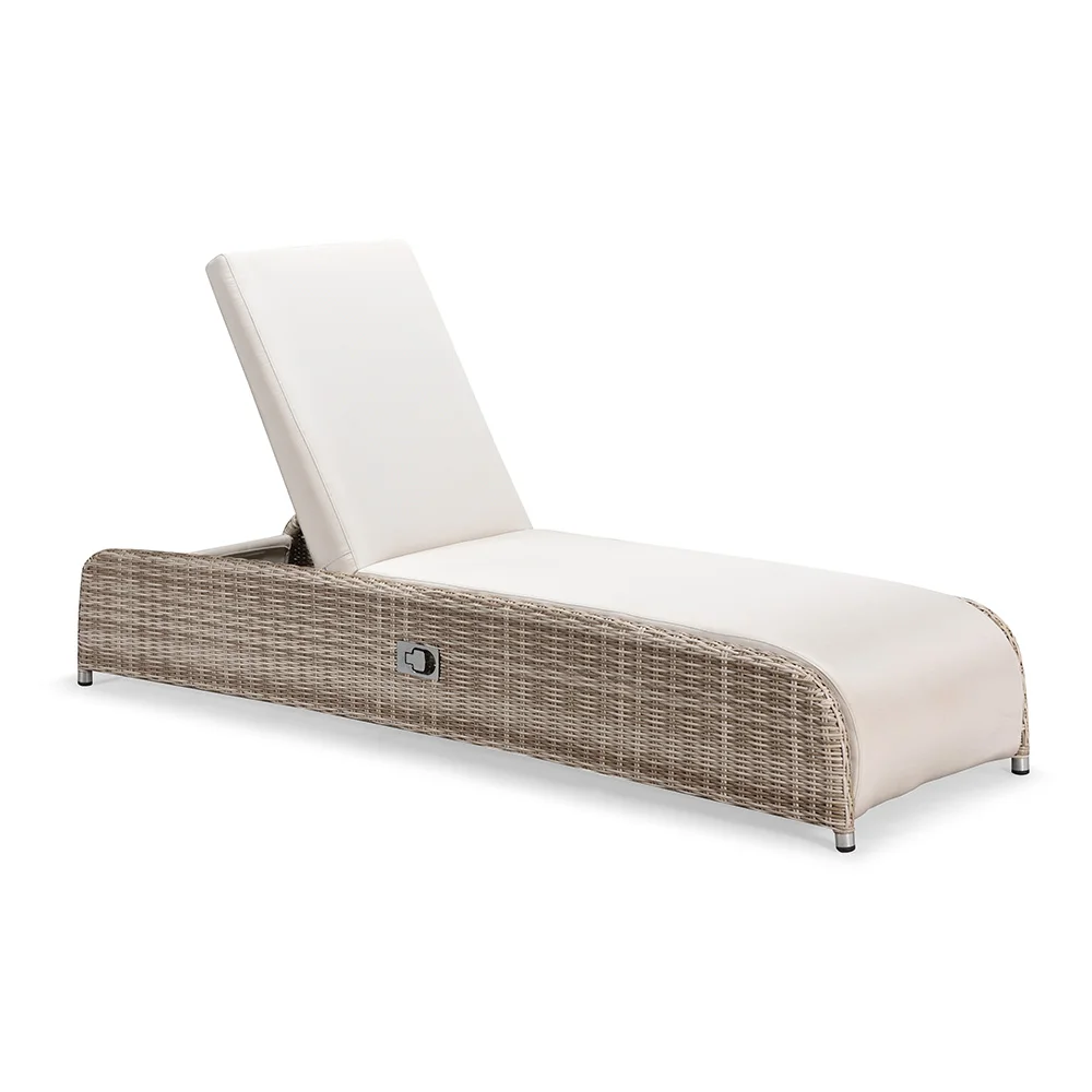 2021 New Style Outdoor Sun Bed Daybed Sun Lounger Garden Sets Hotel Patio Furniture Aluminum Chaise