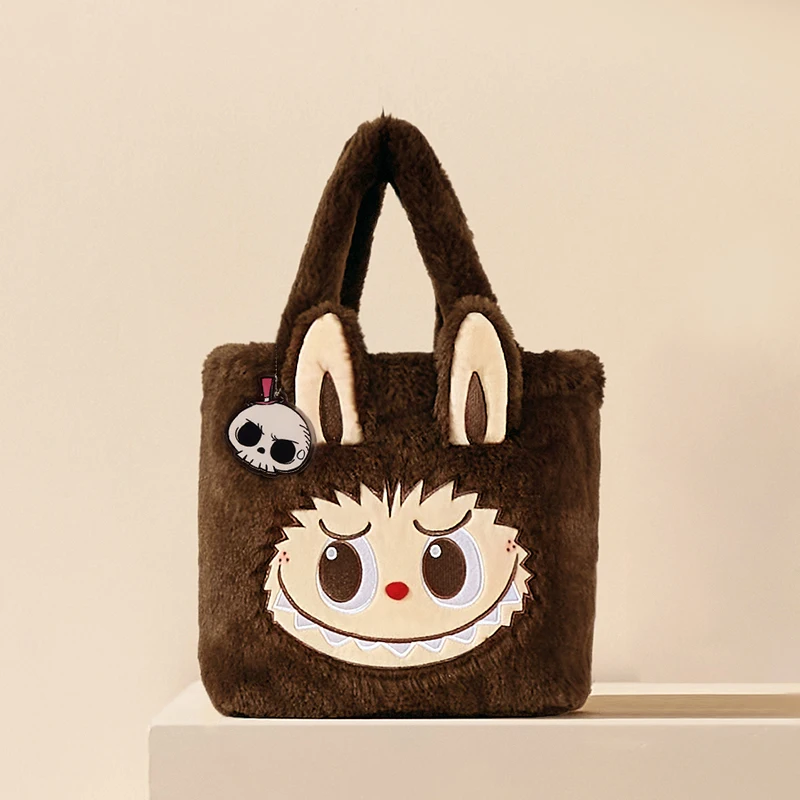 Genuine Bag Classics Series Labubu Big Head Backpack Sherpa Backpack Tote Bag Rummage Through The Bag Surprise Christmas Gift