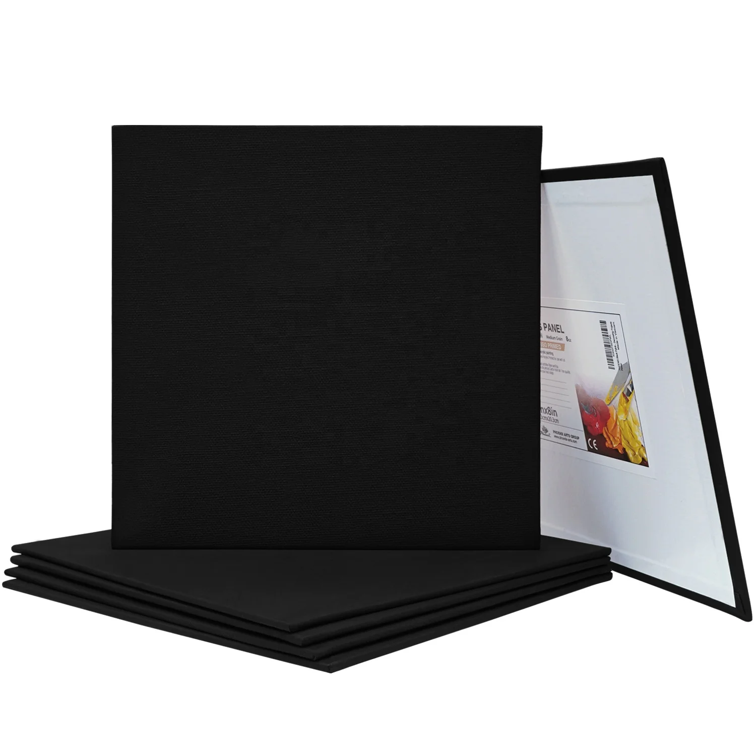 Phoenix 5310 Wholesale OEM Stretched Blank Black Artist Painting Cotton Canvas