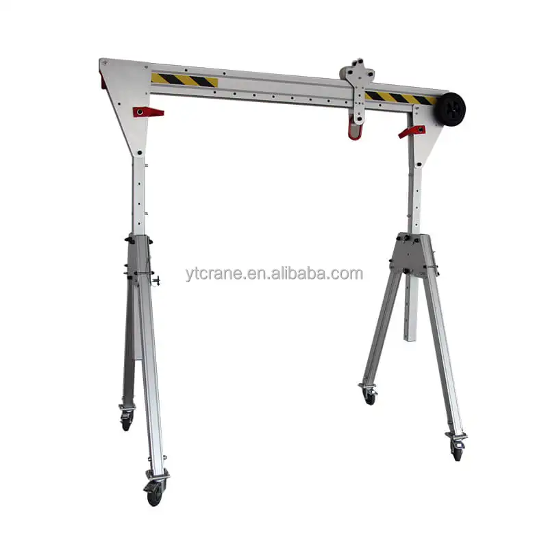 1ton 2ton Foldable Portable Aluminum Gantry Crane with good price for sale