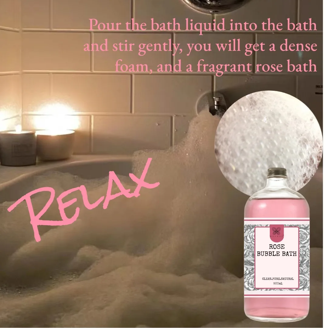 OEM/ODM Natural Rose Lavender Red Wine Milk Oil Bath Soap Liquid Foam Moisturizing Relaxing Luxury Bubble Bath