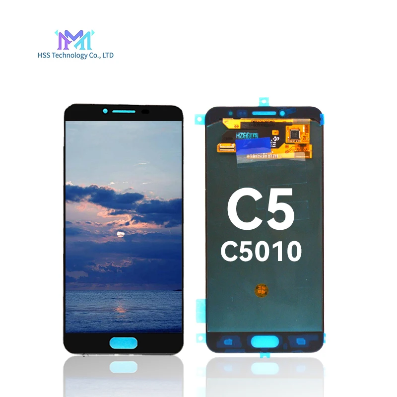 Cell Phone Touch Screen Digitizer Display LCD for Samsung C5,Mobile Phone LCD Screen Replacement for Samsung C5