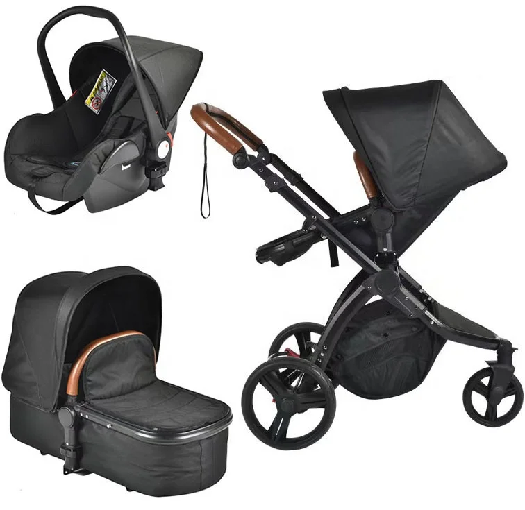 3-wheel High Quality 3 in 1 baby stroller luxury high landscape poussette Multi-Functional baby pram baby strollers