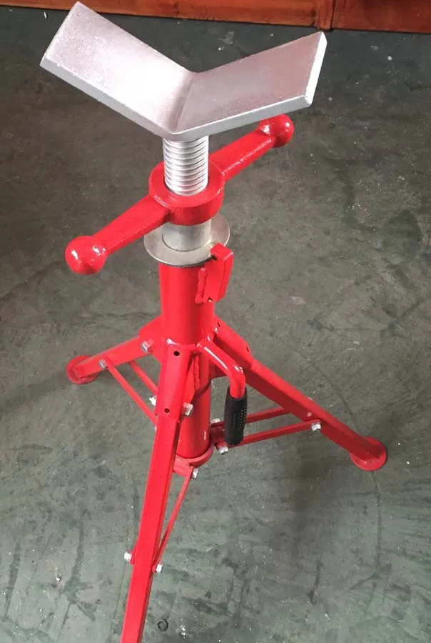 High quality adjustable height Pipe roll Stand for 12 Inch Steel Pipe