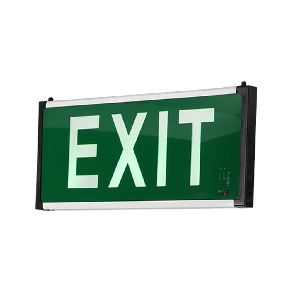 Factory Price High Quality Emergency Exit Sign Wall Mounted Emergency Security Led Light Sign Ni-cd 80 3 Hour Bat Sonoff CE ROHS
