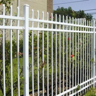 Easy Installed Spear Top Tubular Steel Fence And Gates Designs For Australia With Rails and Picket