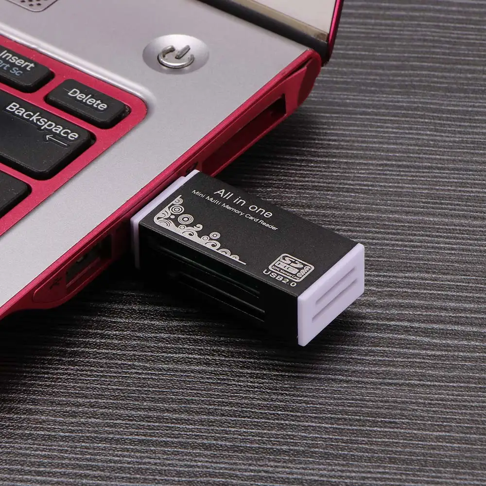  4 в 1 USB 2 0 Micro SD/TF SDHC PRO Duo кардридер адаптер мини цвет