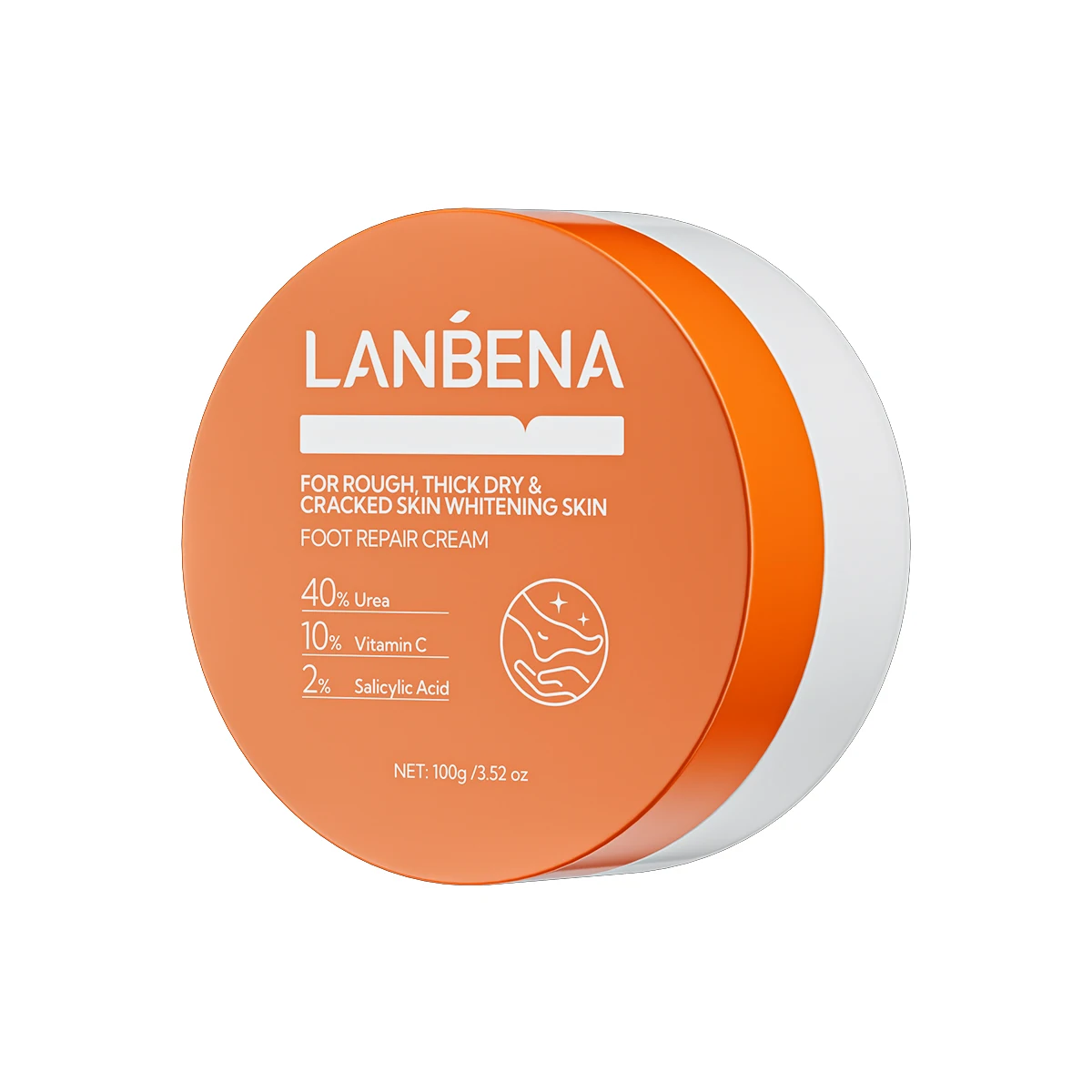 Лосьон для 40% стоп Lanbena с мочевиной сухой треснувшей пятки-2% салициловая кислота 100 г