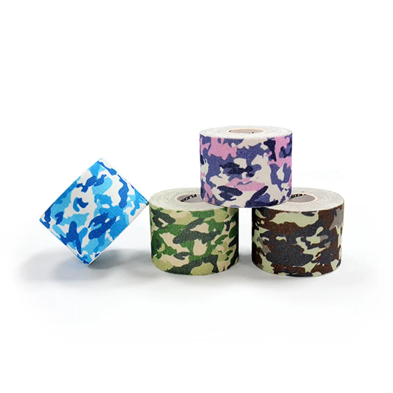 Factory wholesale price body Camoufl kinesio face tape 5cmx5m 165 g/sqm  sports bandage kinesiology tape athletic fitband wide