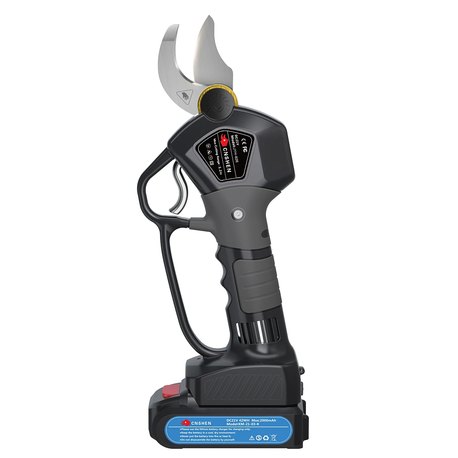 Беспроводные электрические ножницы для обрезки, 21 В постоянного тока, 30 мм, с литиевой батареей 2 Ач