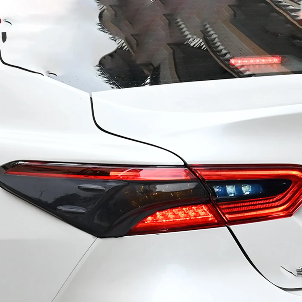 Auto Rear Tail Light Lamp Taillight Cover Body Kit Upgrade Car Accessories For Toyota Camry 2018-2023