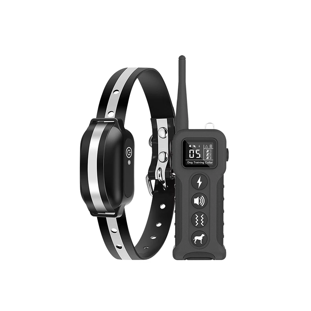 Tpu Reflective Electric Remote Control Rechargeable Shock Vibration Static Anti Barking Waterproof Training Dog Bark Collar