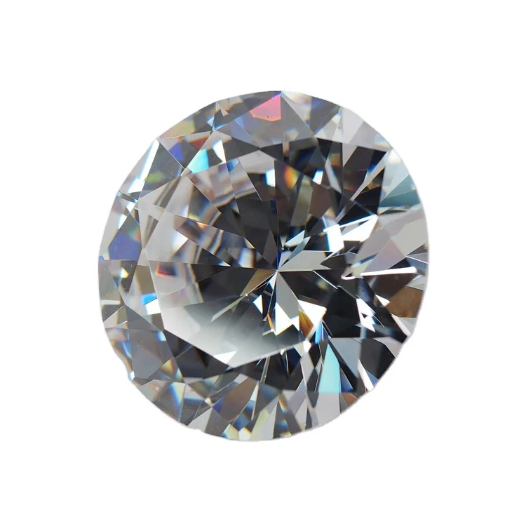 Wuzhou Wholesale round brilliant cut white cubic zirconia