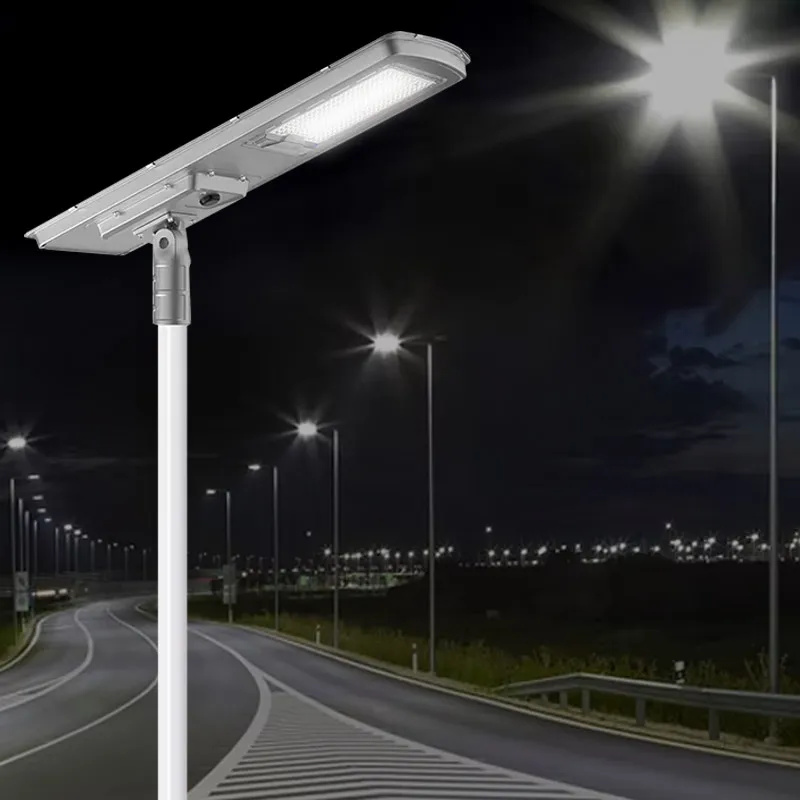 Energy Saving 150W 200W Light Time Motion Sensor Easy Install All In One Professional Solar Street Lamp