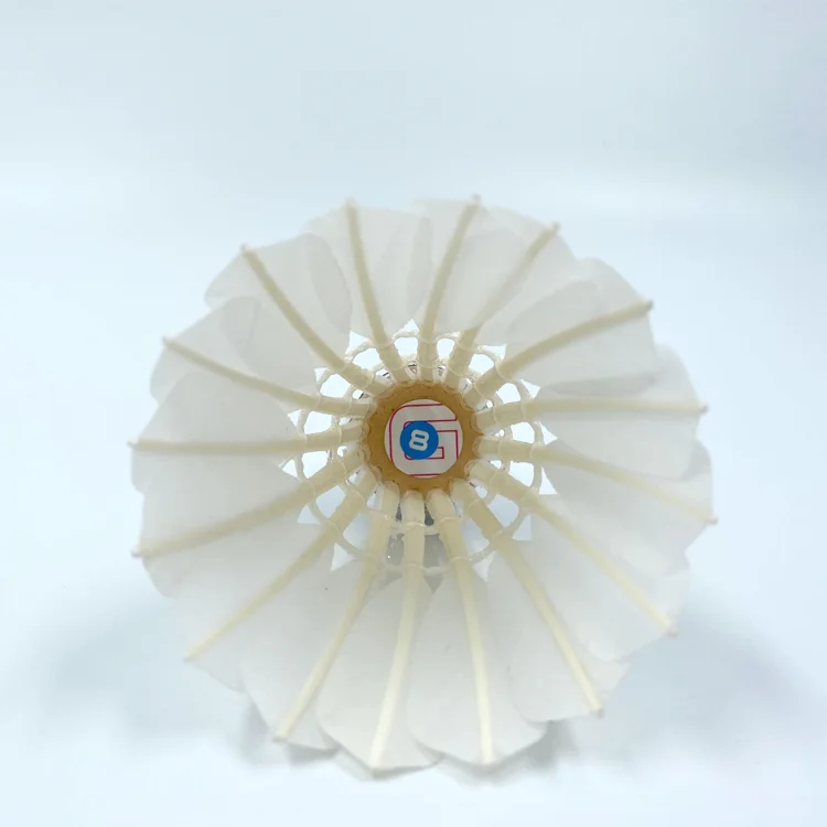 Dmantis G8 Indoor Badminton Shuttlecock 74-78 Class A Durable Stretched Goose Feather Cork Head Stable Sports Training Daily Use