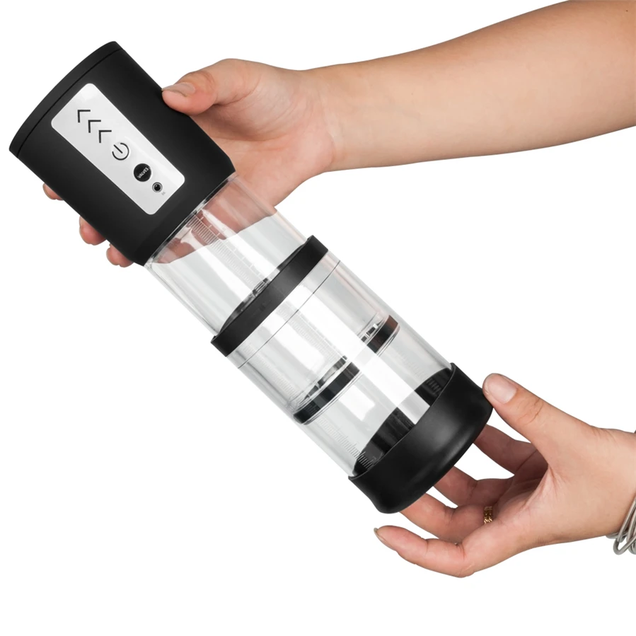 Newest USB Rechargeable Motor Machine Penis Extension  Device Telescopic Design Sex Toys for Men Flexible penis Pump Toys