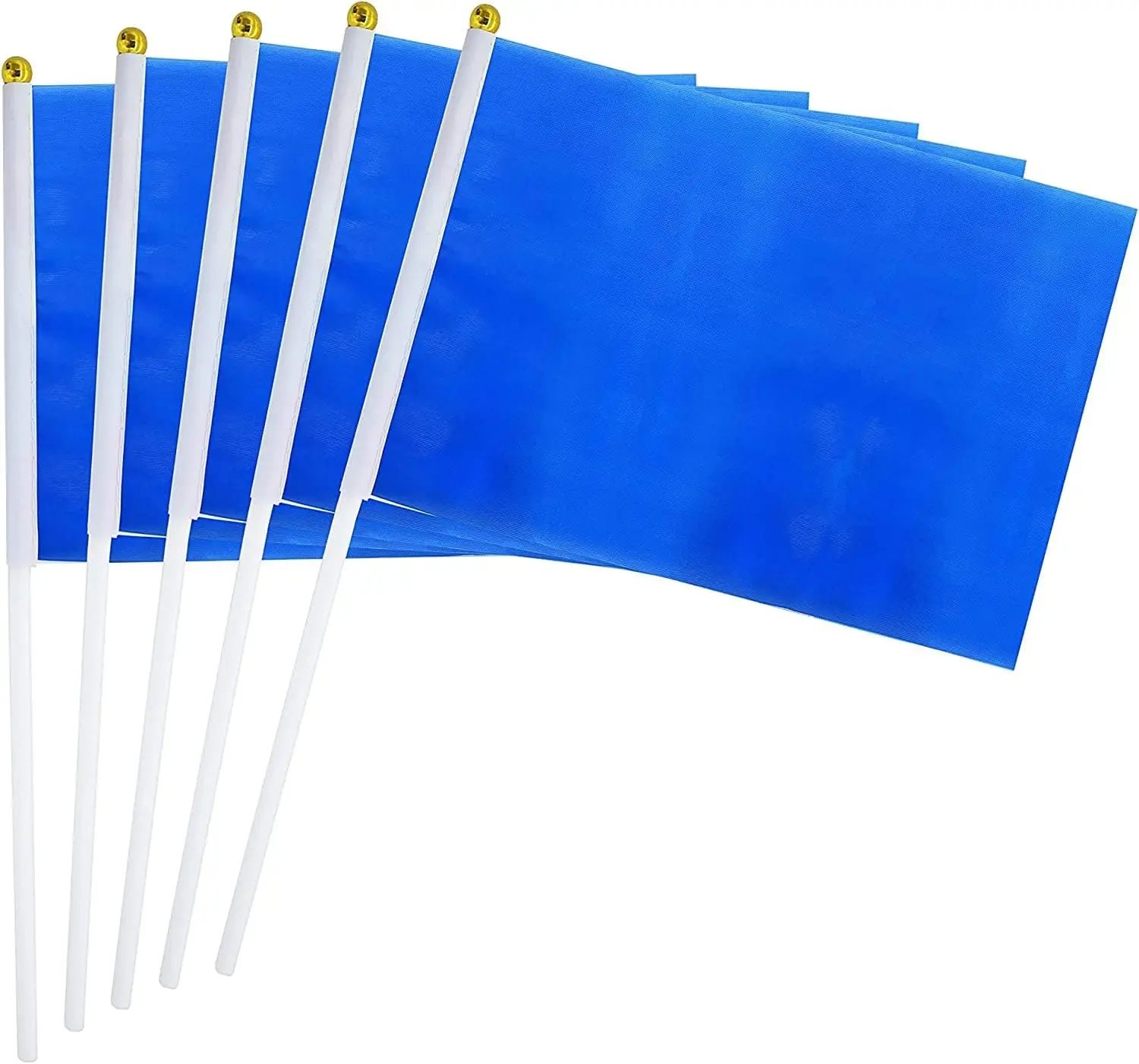 Solid White Blank Flag Small Mini Plain White Flags On Stick 5x8 Inch