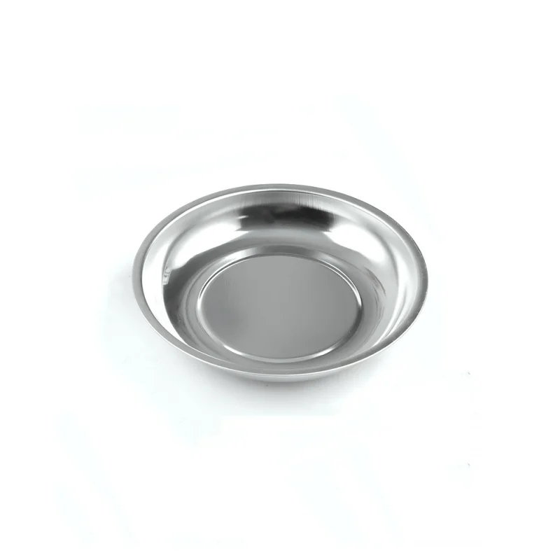 3/4/5 INCH Magnetic Collector Tray For Car Repair Round Magnetic Bowl For Screws/Sockets/Bolts Stainless Steel Magnet Tool Tray