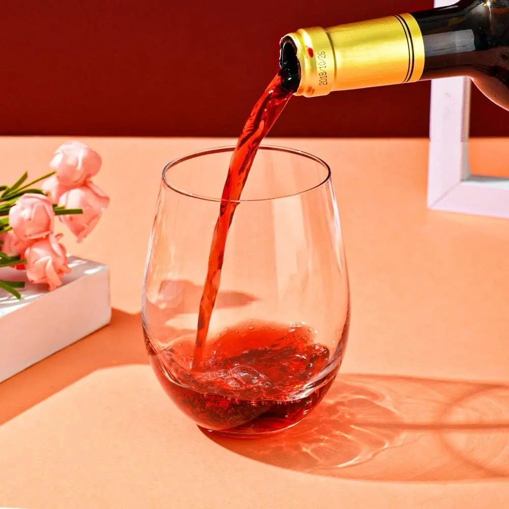 Crafted Wine Glass Beauty Drink Like a Beast Exquisite Pattern 18 oz Capacity Red Wine Glass
