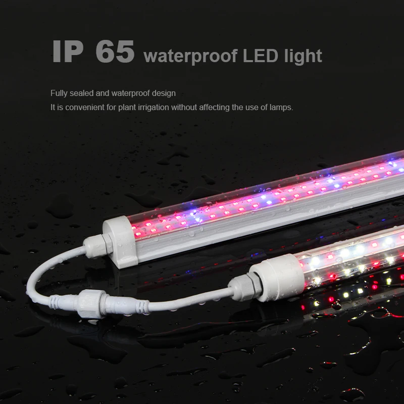 led grow light strips ip65 full spectrum medical plants led t8 waterproof lamp plant growing light