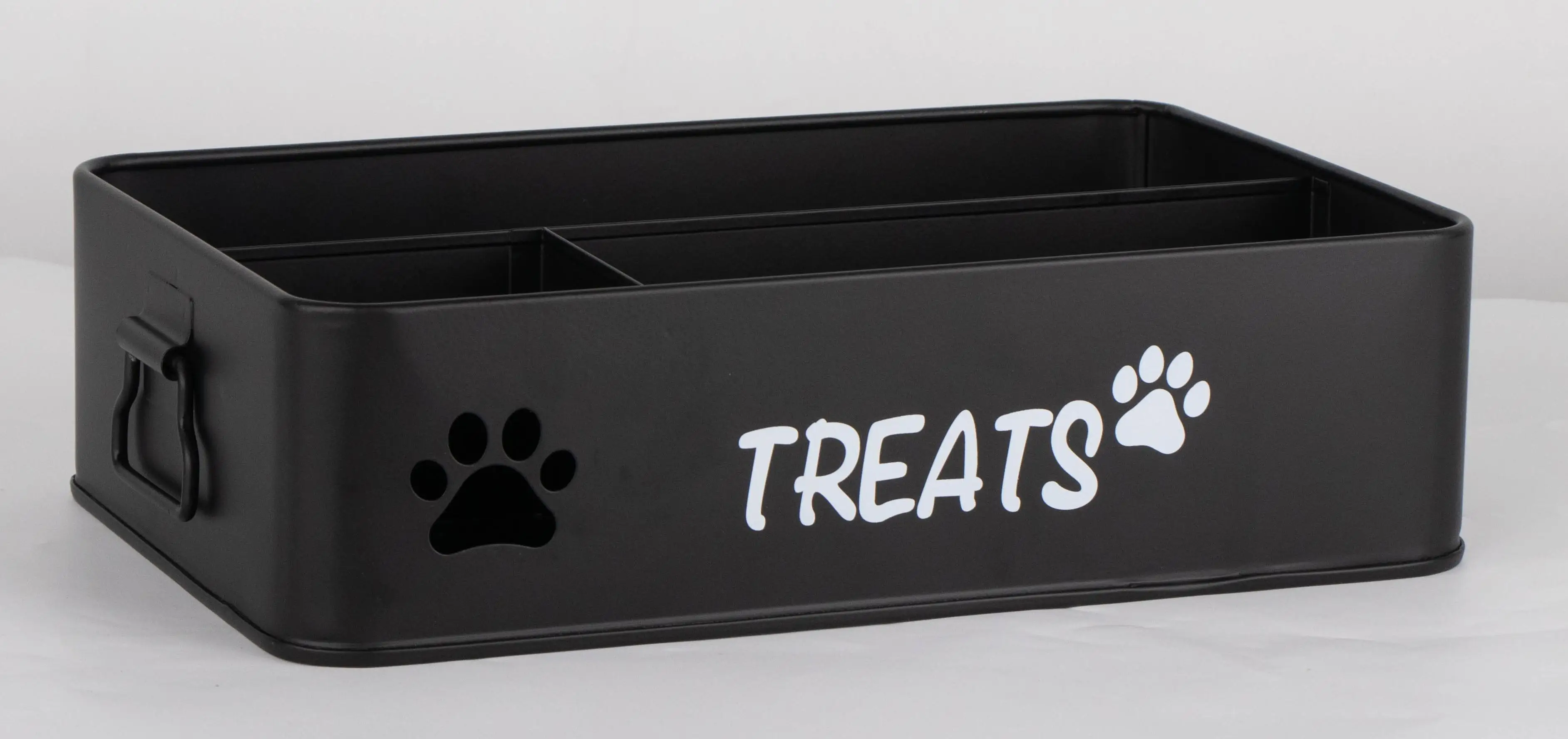 Factory Direct Sale Customized Cross-border E -commerce  Set of Four Metal  Pet Snacks and Toys Classification Storage Box