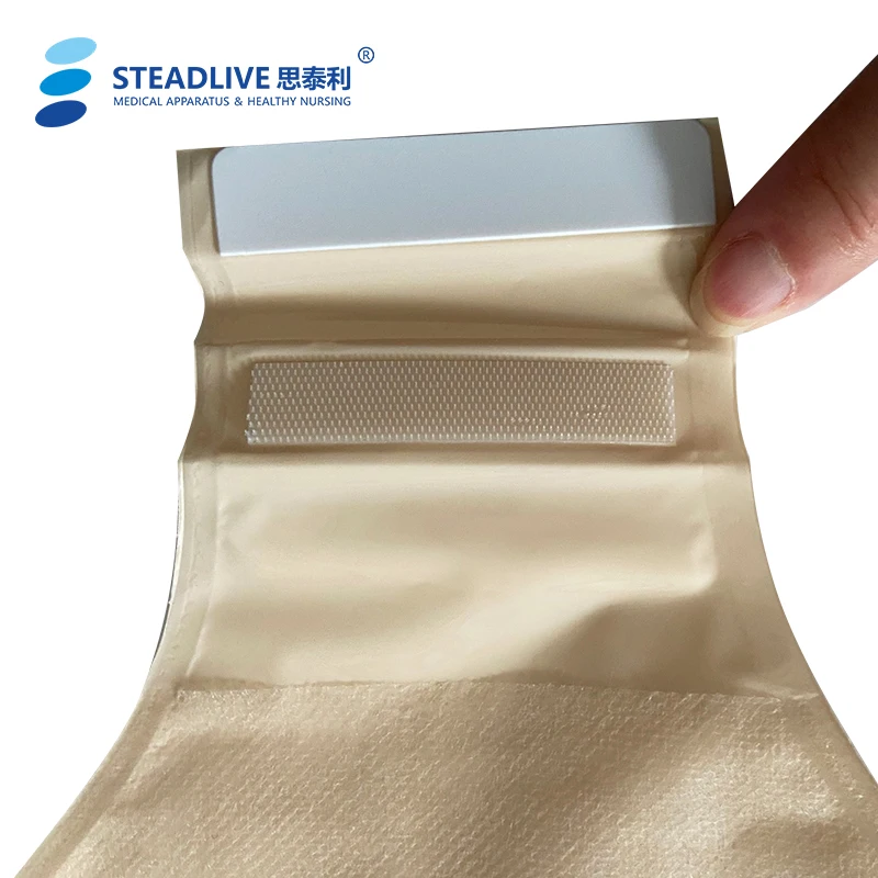 Drainable One Piece Disposable Ostomy Cover Type Incontinence Colostomy Bag with PE Clip