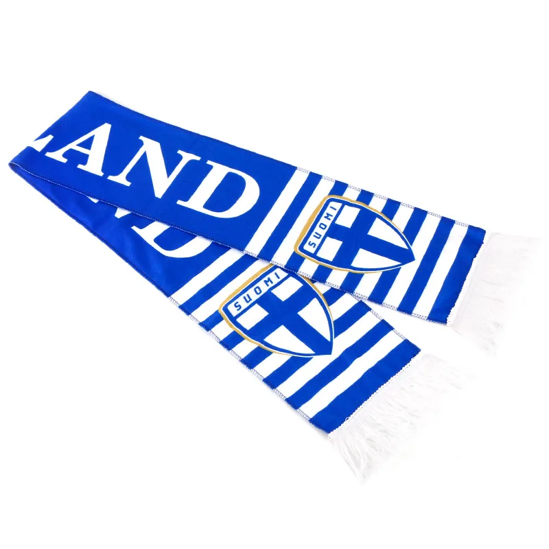 2022 Qatar world wholesale High quality 100% acrylic football club scarf Cheering Scarf Custom Soccer Belgium Spain Scarf